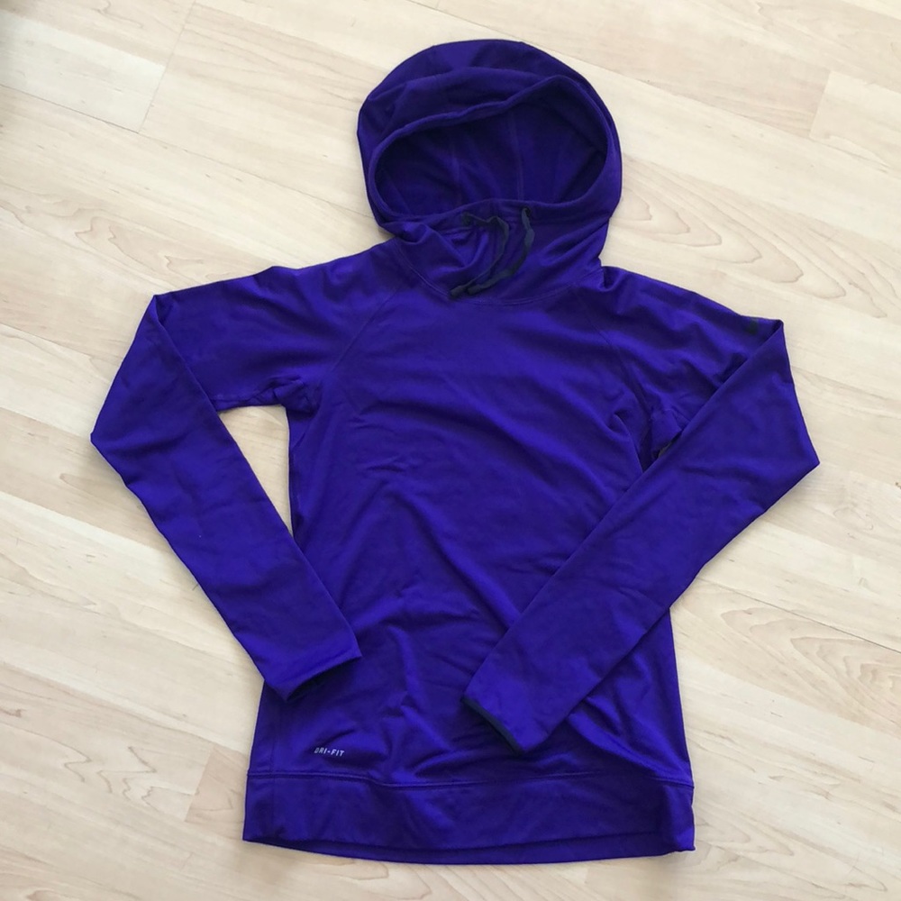 Purple Nike Dry-Fit Hoodie size S
